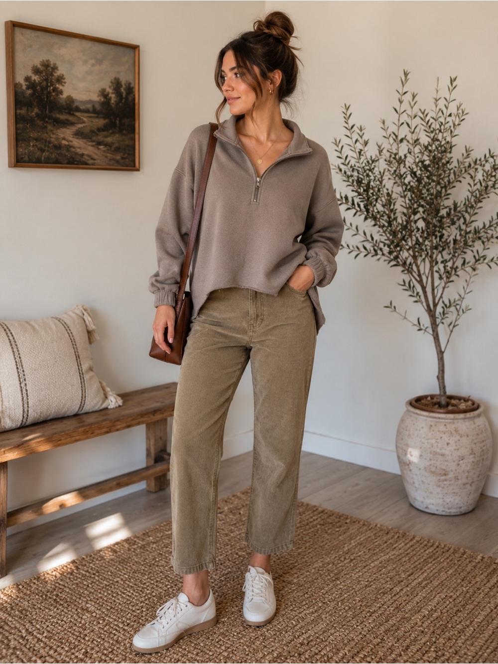 Aerie Sunday Soft 1/4 Zip Pullover